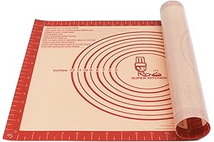 Dough Rolling Mat - 16"x24" Silicone Pastry Mat Extra Thick Measurements, Counter Pad for Baking™