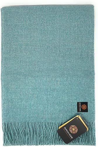 Vista 42 de Manta Cityscape 100% pura lana de alpaca bebé 6.6 pies de largo x 4.25 pies de ancho Ropa de cama hipoalergénica, suave y acogedora (Venecia)