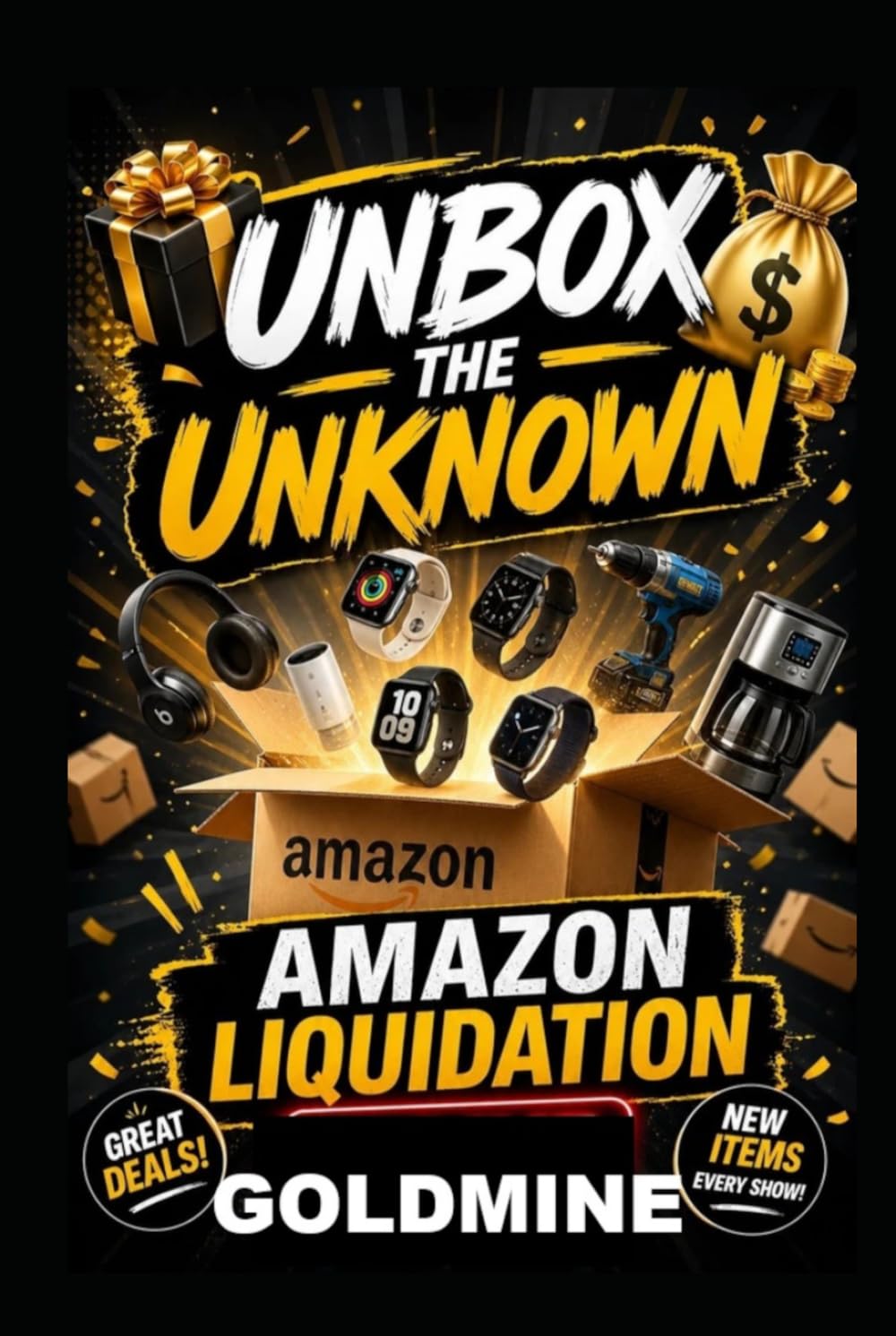 Unbox The Unknown: The Amazon Liquidation Goldmine: How to Buy Amazon Return Pallets, Overstock Inventory & Truckload Deals at Up to 90% Off and Resell Them for Massive Profits