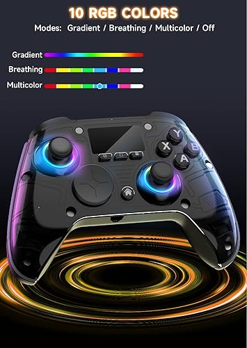 Miniatura 8 de AOC PC Controller — Interactive Screen Wireless Controller Compatible with PC/Switch/Switch 2/iOS/Android, Hall Effect Joystick & Triggers, RGB