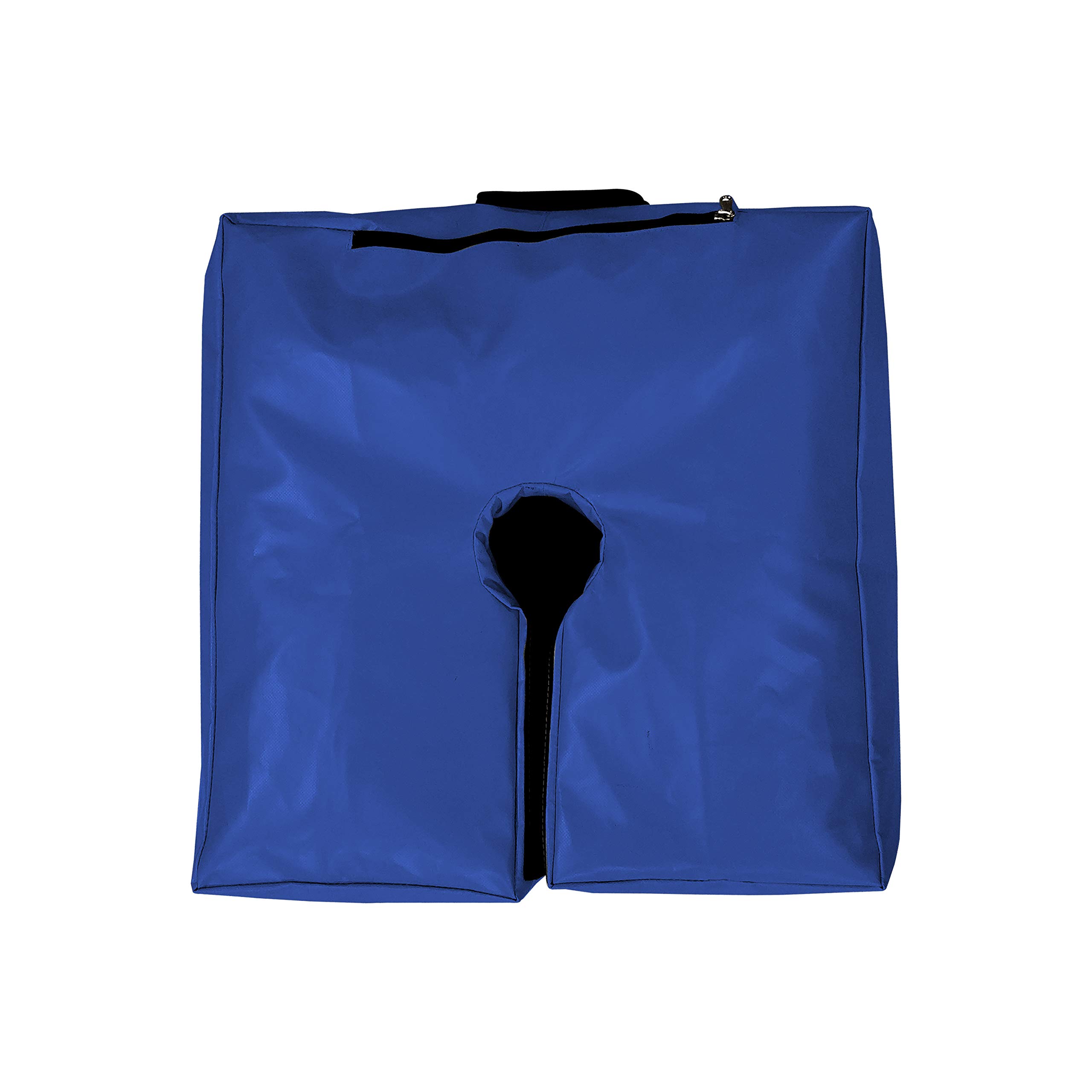 Square Umbrella Base Weight Bag. Safety solution for all Patio umbrellas. 18 Oz Heavy Duty Sand Bag Fits any Offset, Cantilever, and any Outdoor Umbrella Stand (Blue)