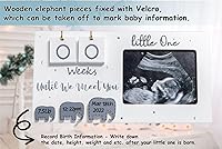 Vista 3 de Sonogram Picture Frame, Ultrasound Photo Frame with Baby Countdown Weeks, Expecting Parents to be Pregnancy Gift Congratulations Pregnancy Must Have