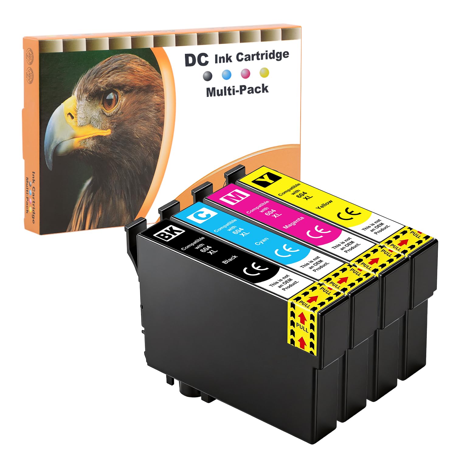 D&C 4X Druckerpatronen Kompatibel für Epson 604XL 604 XL für Epson Expression Home XP-2205 XP-2200 XP-3200 XP-3205 XP-4200 XP-4205 Workforce WF-2910 WF-2930 WF-2935 WF-2950