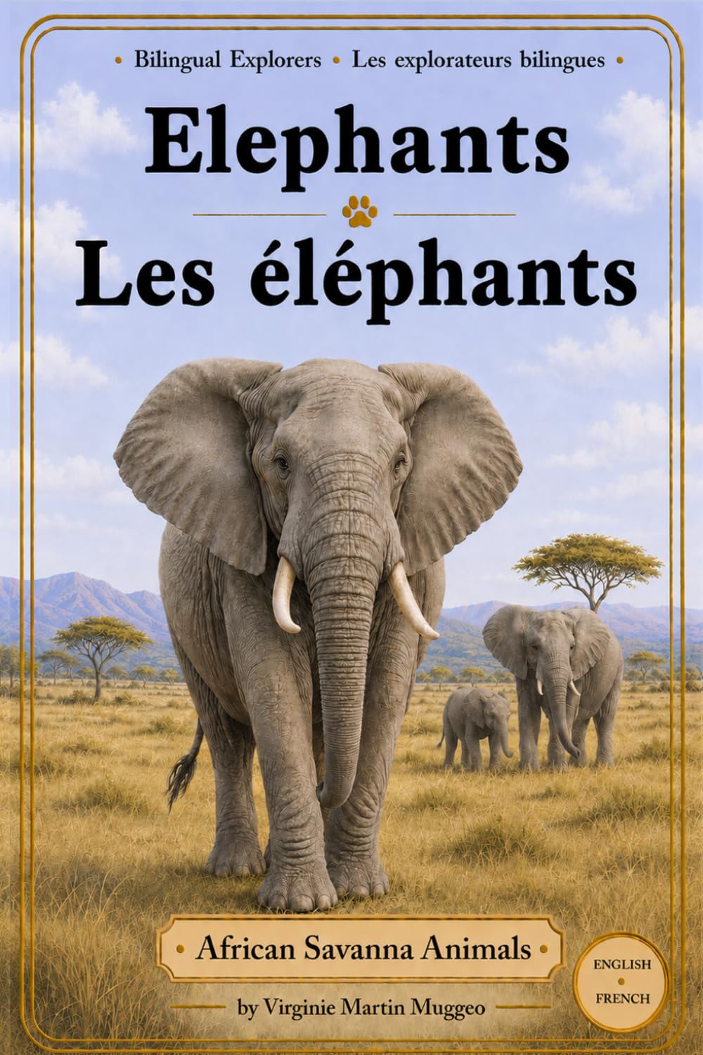 Elephants | Les éléphants: A Bilingual French-English Book for Kids (African Savanna Animals) (Bilingual Explorers: French-English)