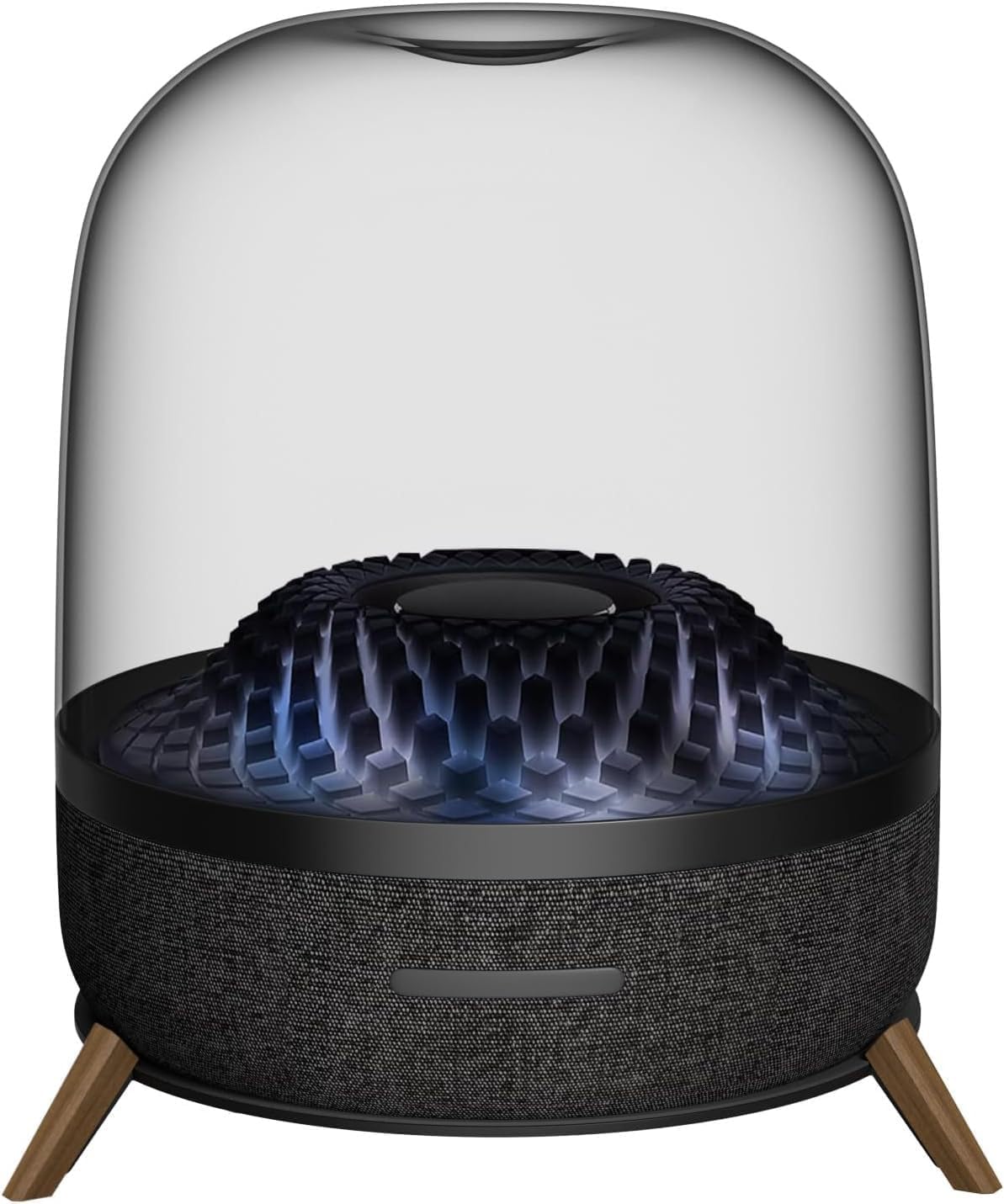 Acrylic Desktop Speaker Stand for Harman Kardon Aura Studio 3/Aura Studio 4/Soundsticks 4 Bluetooth Speakers, Metal Desktop Speaker Stand for Harman Kardon Surround Sound (Black)