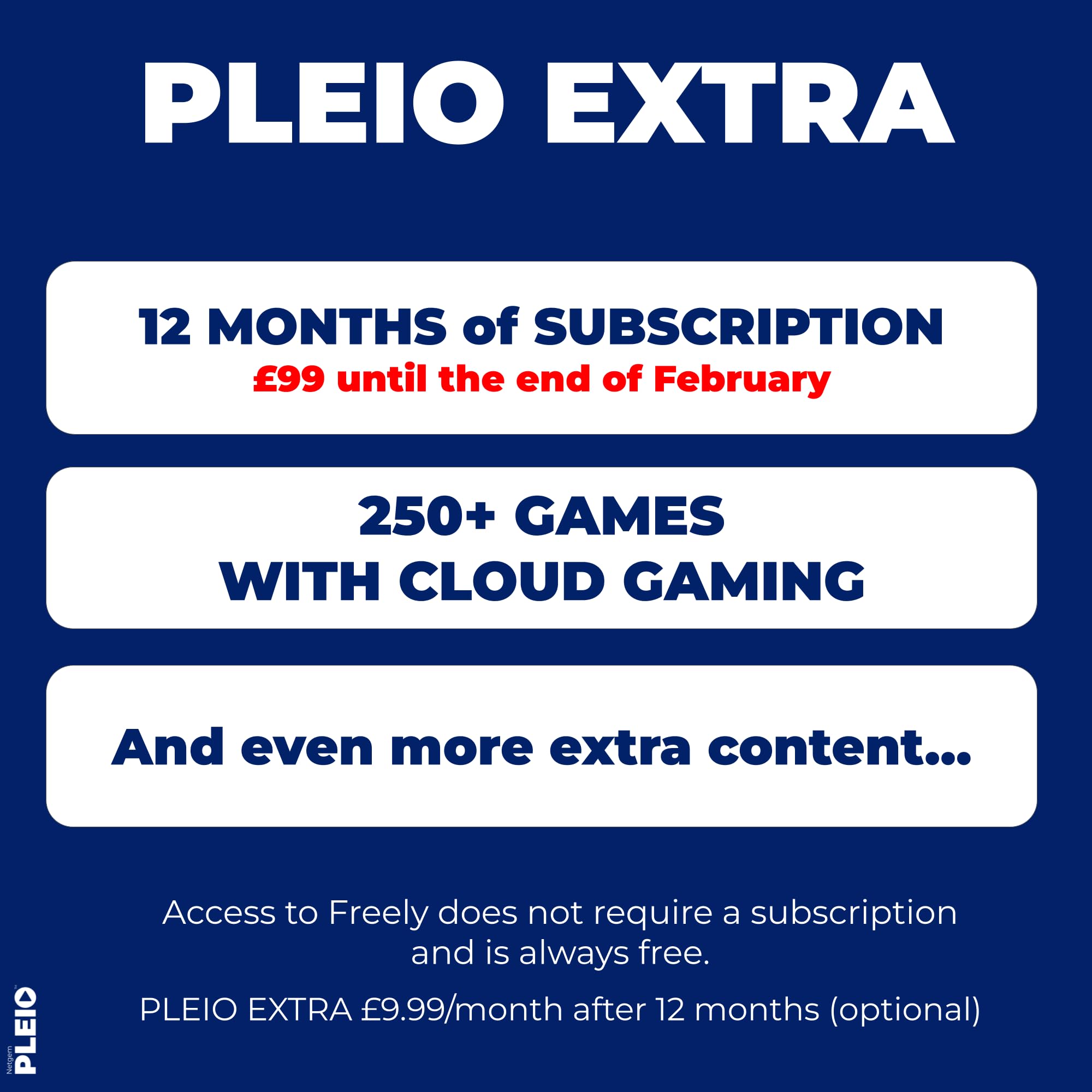 PLEIO | First Freely 4k Streaming Device with a Wireless Gamepad & Voice Remote |12 Months Subscription with Gaming Included | 1000s of Apps Available through Google Play Store — view 7