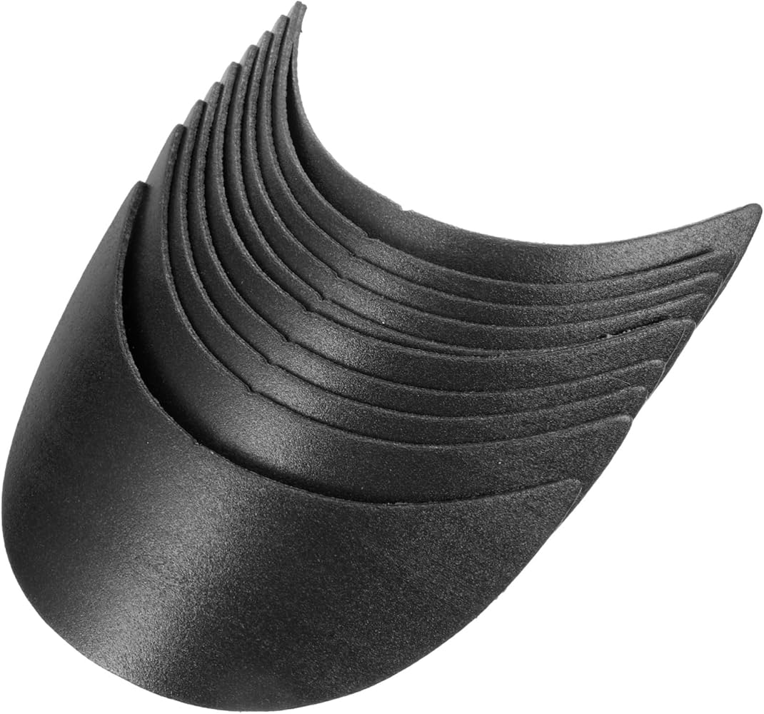 VALICLUD 10 Inserti Per Visiera Cappellino Da Baseball - Mantieni La Forma Perfetta Del Tuo Berretto - Nero - 2