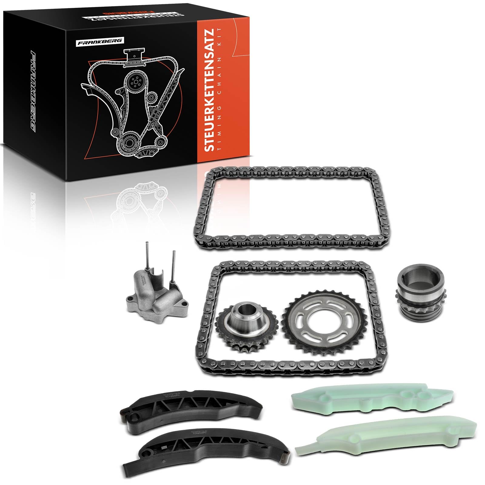 Frankberg Kit de cadena de distribución 11217787280 | Compatible con: Serie 3 Compact E46, Serie 1 E87, Serie 3 E46, Serie 5 Touring E61, Serie 3 Touring E46, Serie 3 Coupé E46