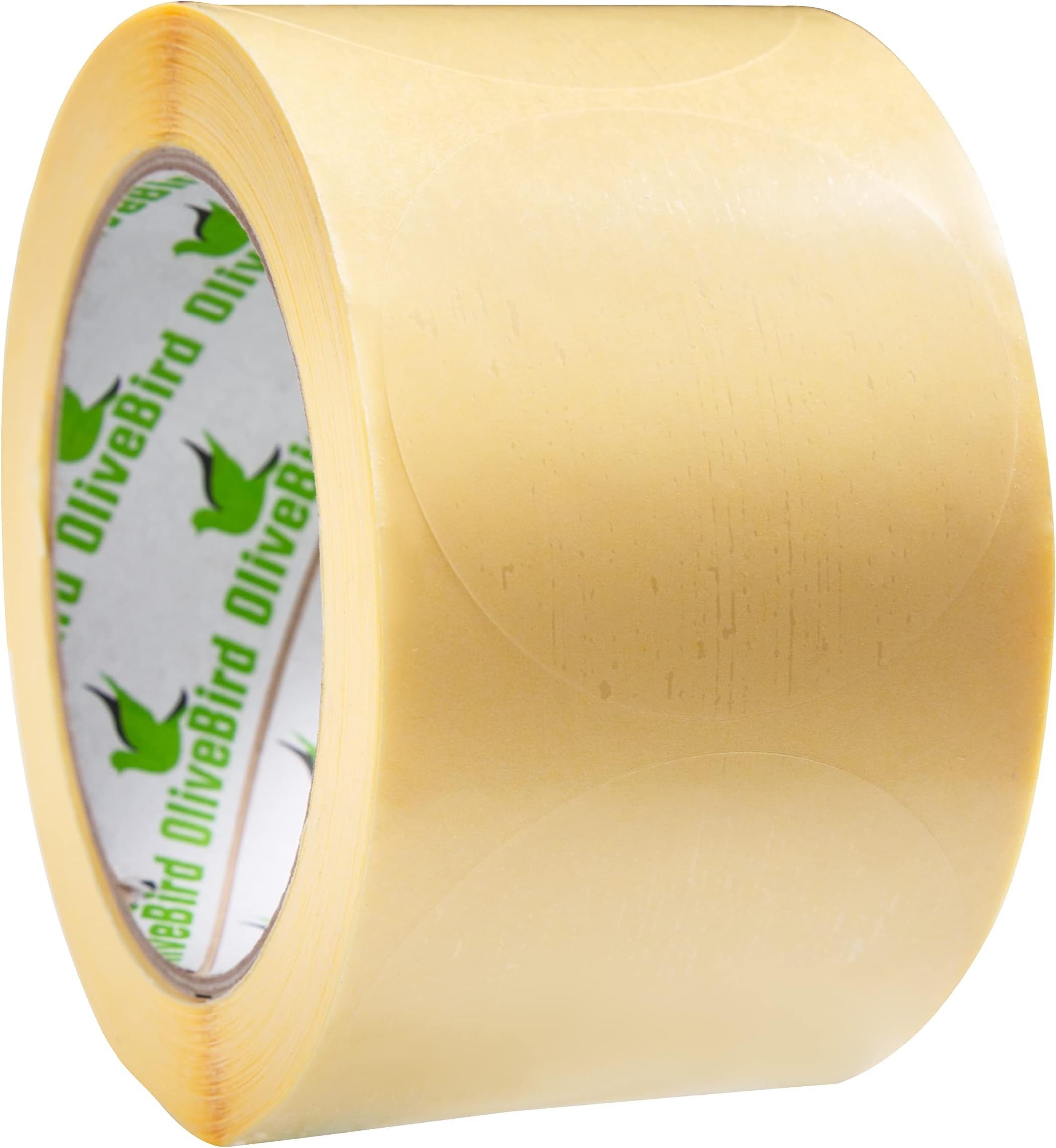 500 Clear Round Stickers 40mm / 4cm Diameter - Peel and Stick Labels On Roll