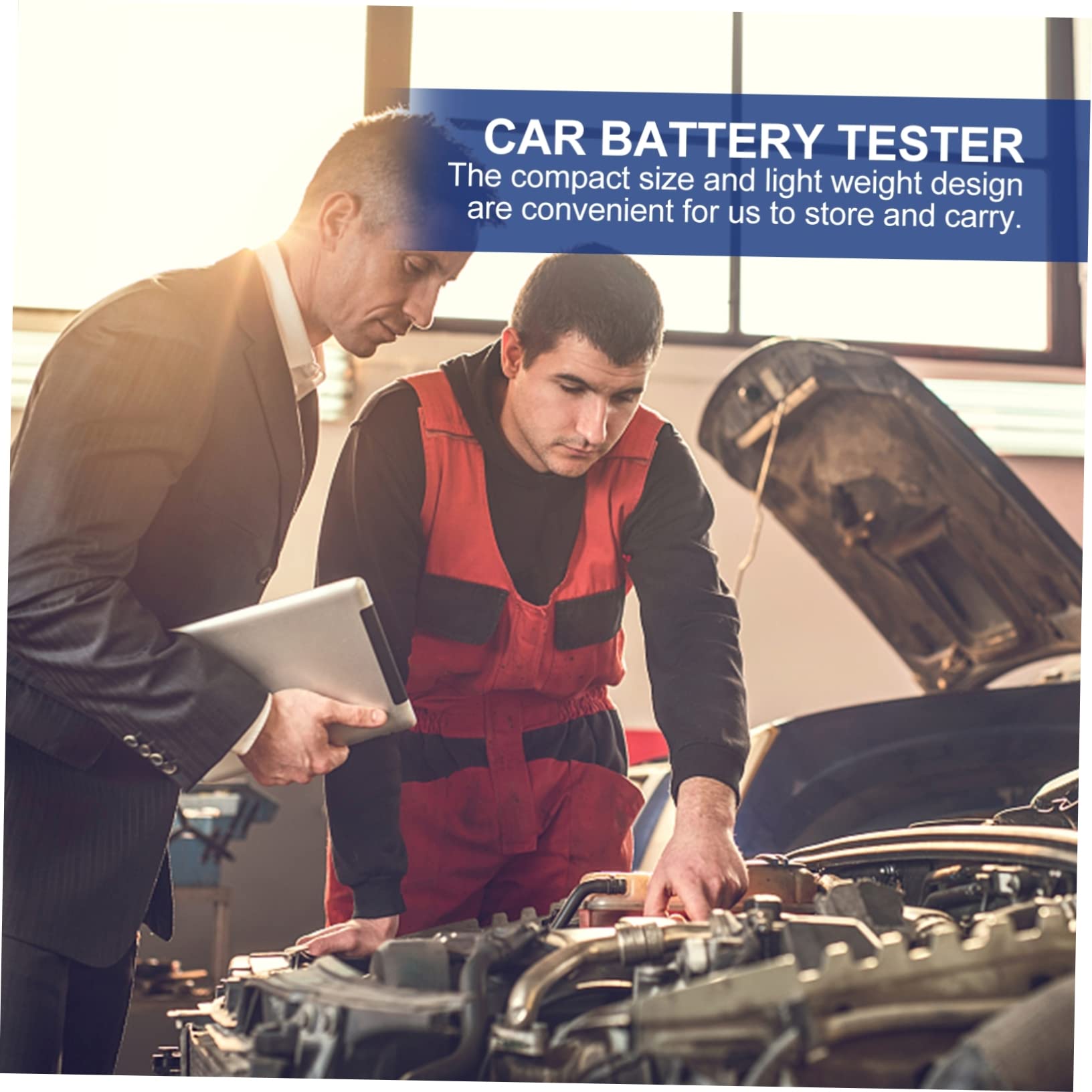 Gatuida Testeur de Batterie Voiture Analyseur Batterie Outil Automobile Compact