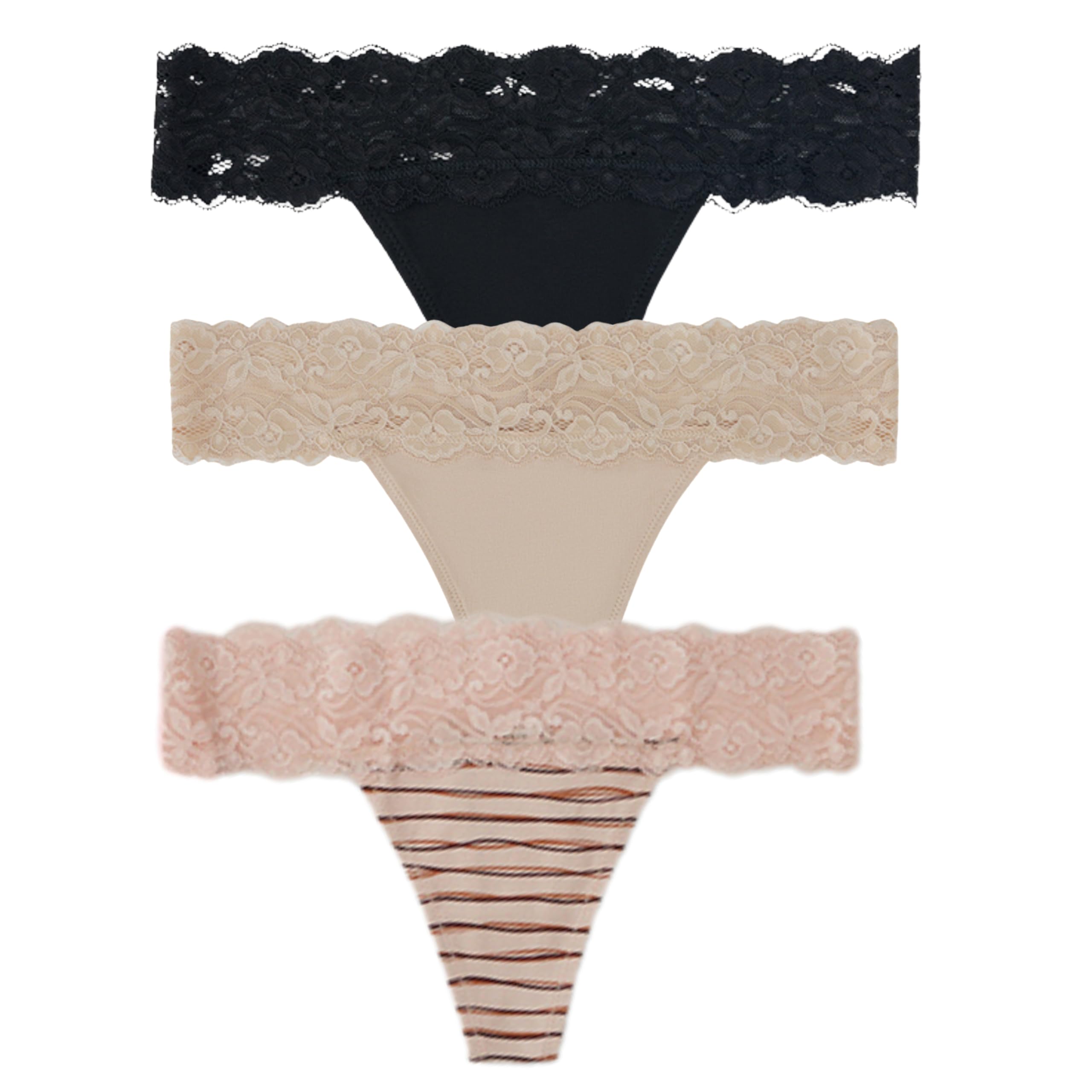 vpsk Women Lace Underwear Ladies Cotton Low Rise Bikini Seamless Hipster Panty Smooth Stretch for Sexy Panties Women (Pack of 3) (in, Alpha, L, Regular, Multicolor 1)-picture-37