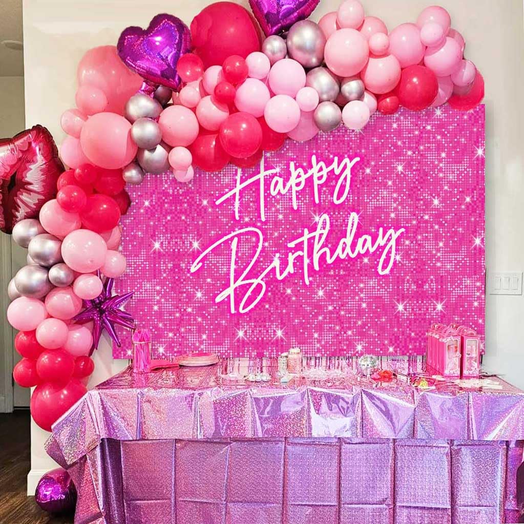 Baby Pink Sequins Backdrop – Yo Props
