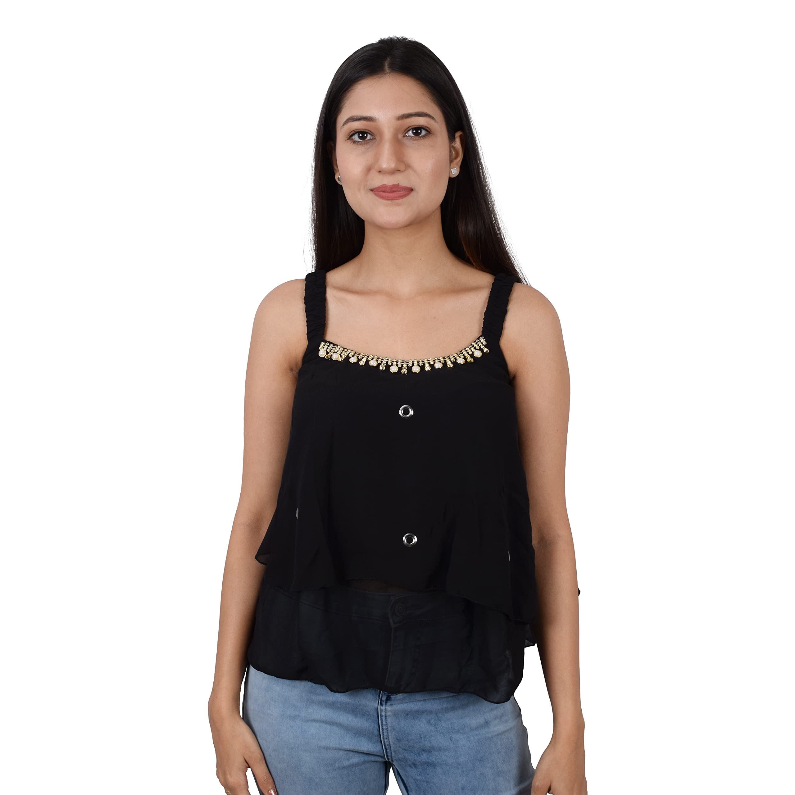ADII Collection Women's Top (Black, 34)-picture-38