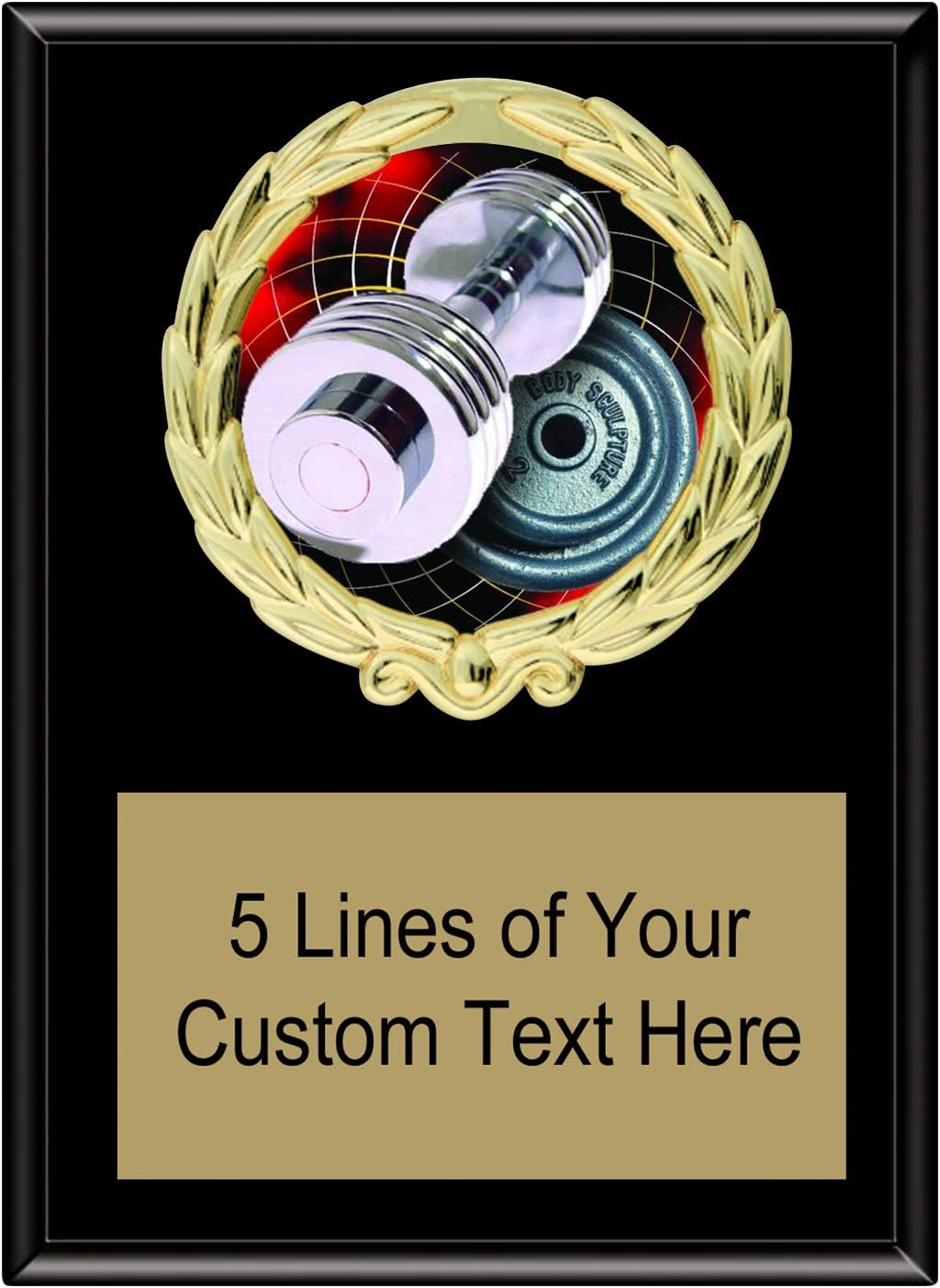 Express Medals Various Styles of Personalized Weight Lifting Award Plaques Trophy Prize Gift