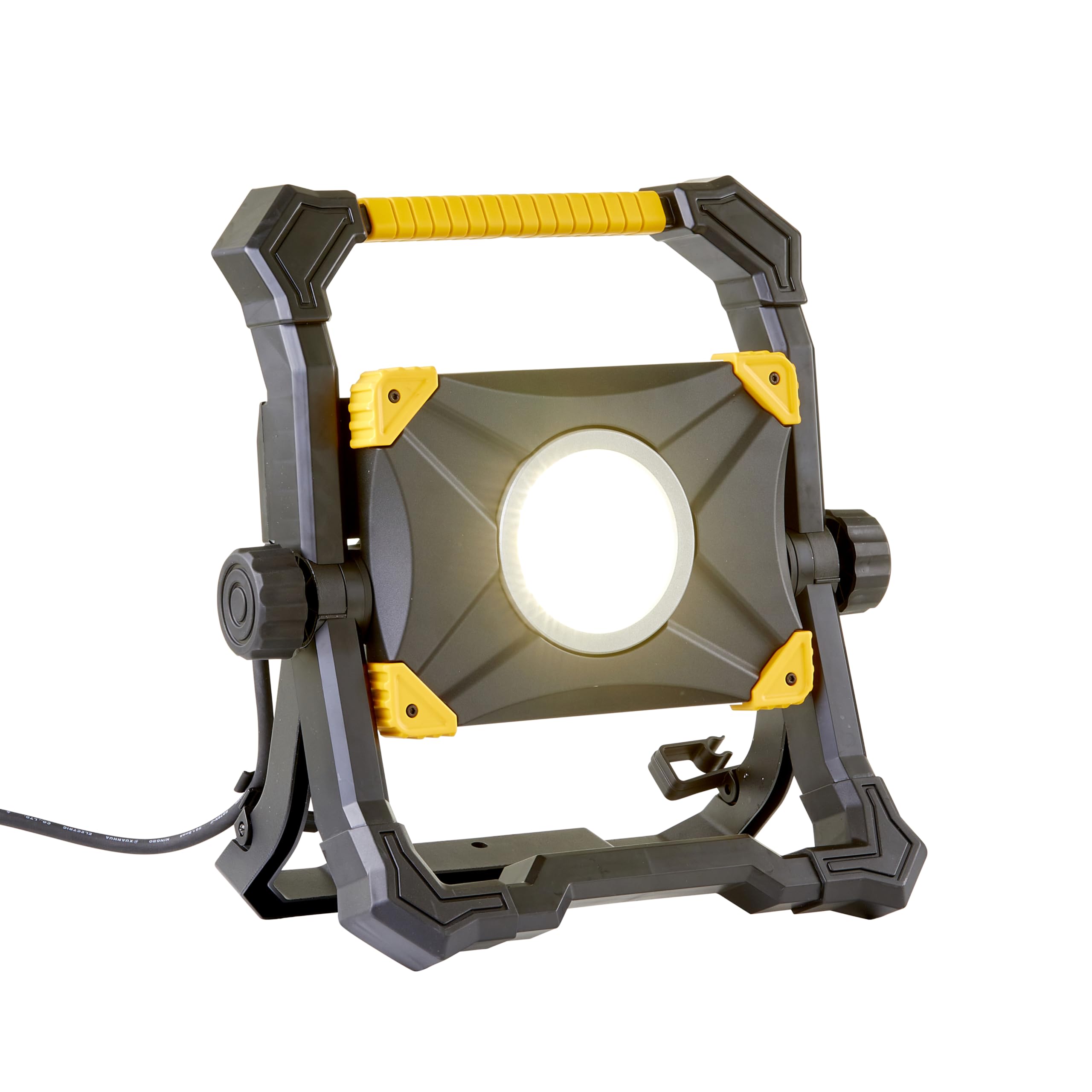 Northpoint Reflektor budowlany LED, lampa robocza 100 W, z podstawką, wyjście USB, bezstopniowe ściemnianie, tylne gniazdko