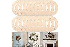 SHUESS Wood Wreath Frames: 20 Pcs of 12 Inch Crafting Bliss