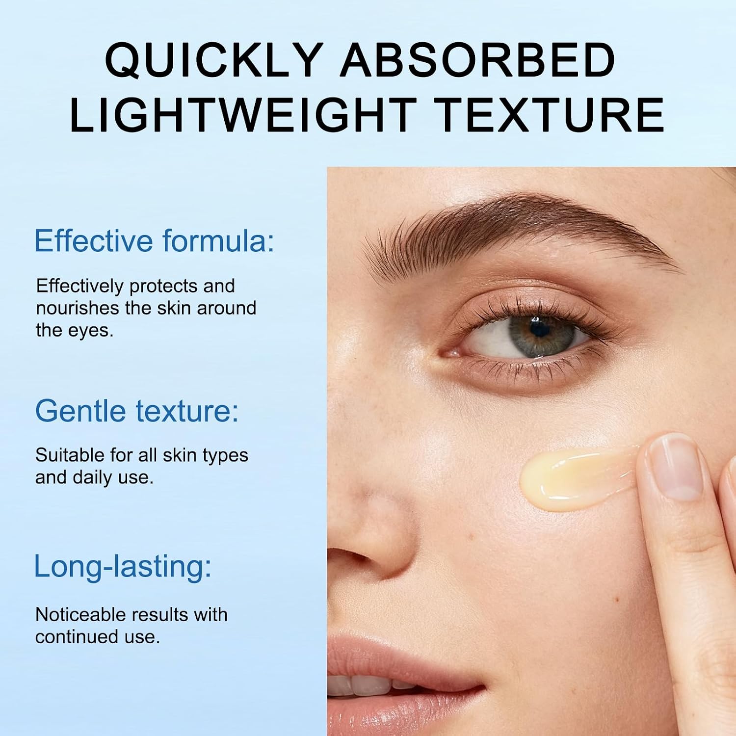 Instant Firming Eye Serum, Targets Under-Eye Bags, Wrinkles Dark Circles & Fine Lines, Anti-Aging Formula,15ml/0.49 oz
