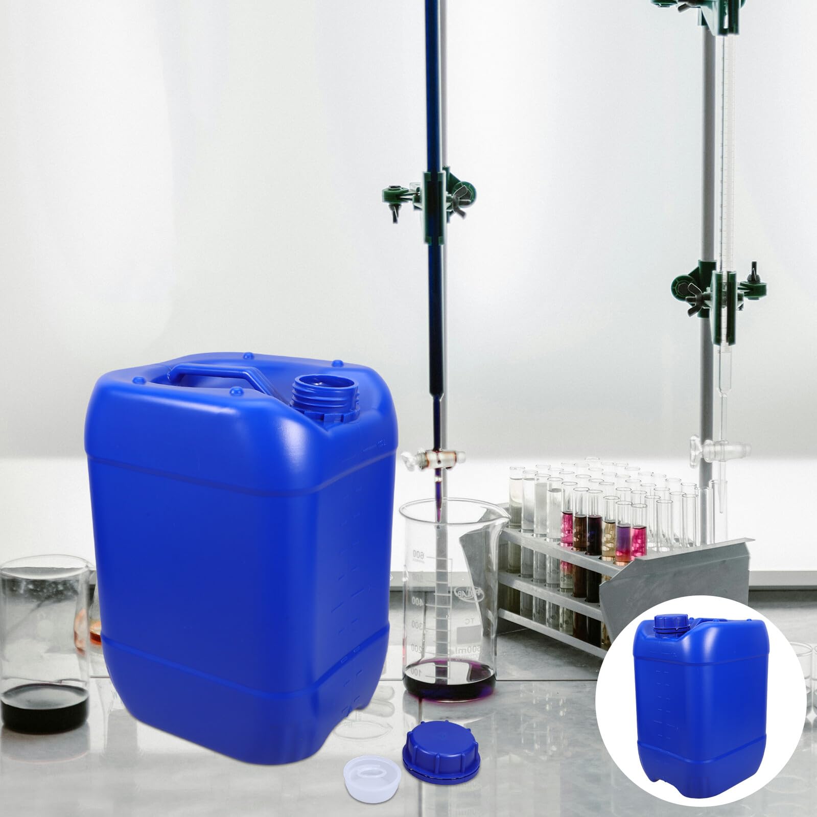 Wasserbehälter aus Plastik mit Deckel für Camping und Outdoor-aktivitäten als Flüssigkeitsbehälter oder Vorratsflasche Geeignet