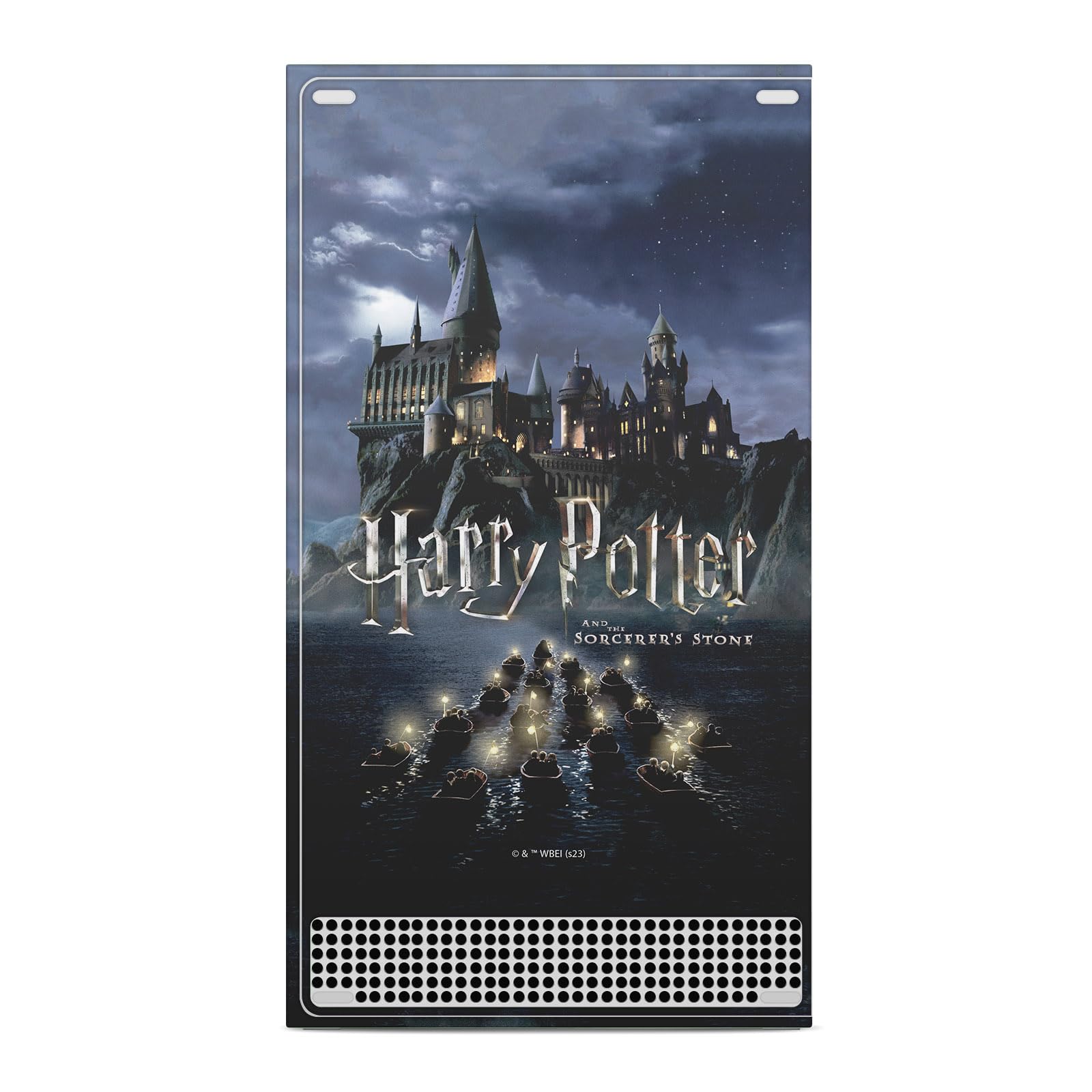 Head Case Designs Licenza Ufficiale Harry Potter Castello Grafica Vinile Sticker Gaming Pelle Adesivo Compatibile con Xbox Series S Console And Controller Bundle
