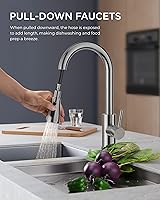 Vista 2 de FORIOUS - Llave de fregadero de acero inoxidable para cocina