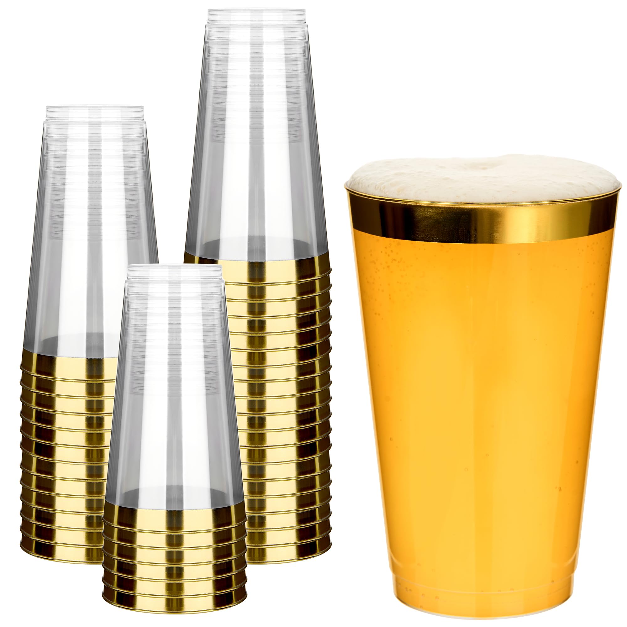 Clear Plastic Cups - 200 Pack for Parties -14