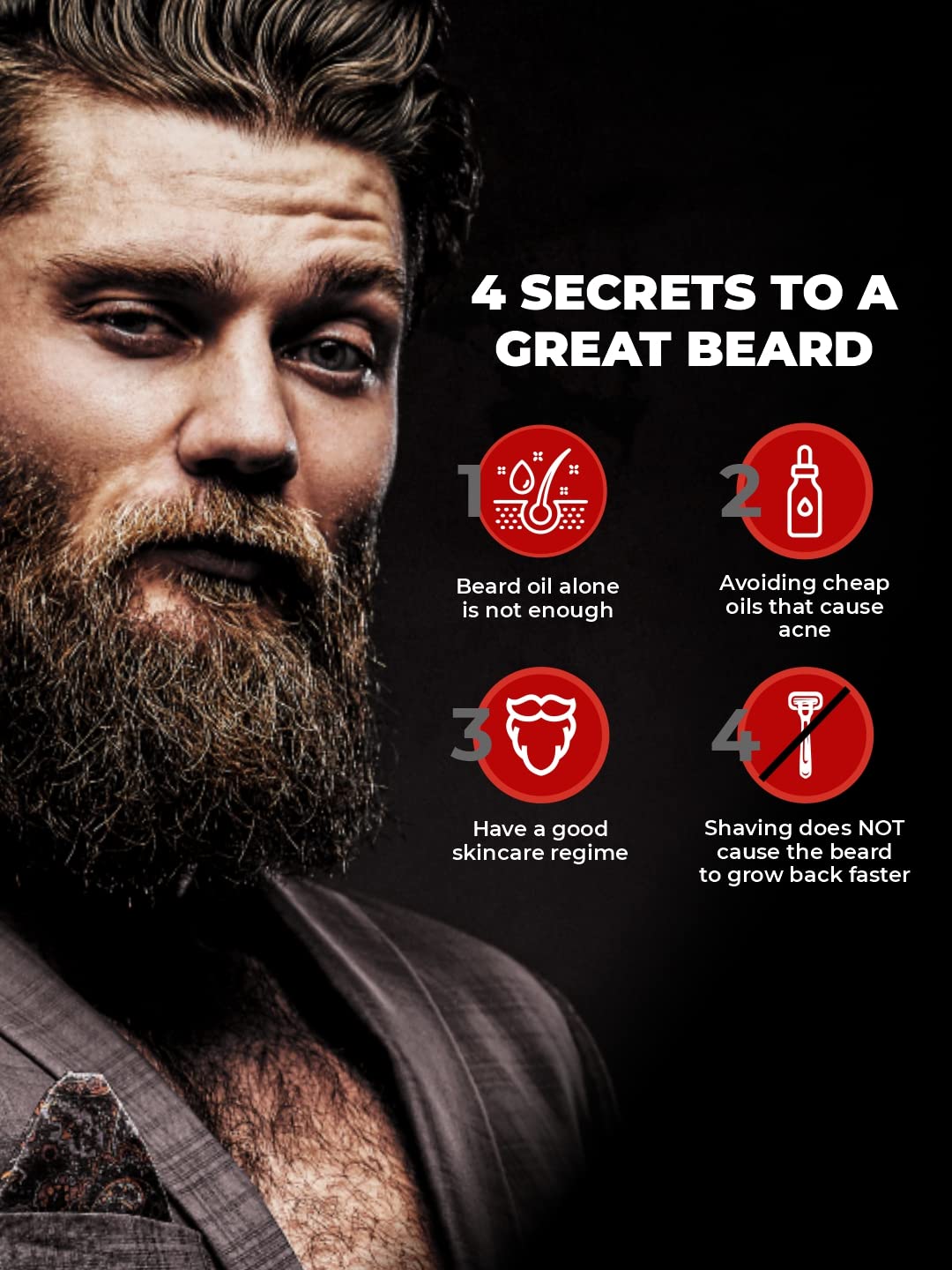 BEARDO Don's Beard Growth Pro Kit for Men| Complete Beard Growth & Grooming Kit | Ideal Gift Set for Men's | Gift for Brother | Gift for Husband | Beard Care Starter Kit | Rakhi Gift for Brother - Image 8 thumbnail