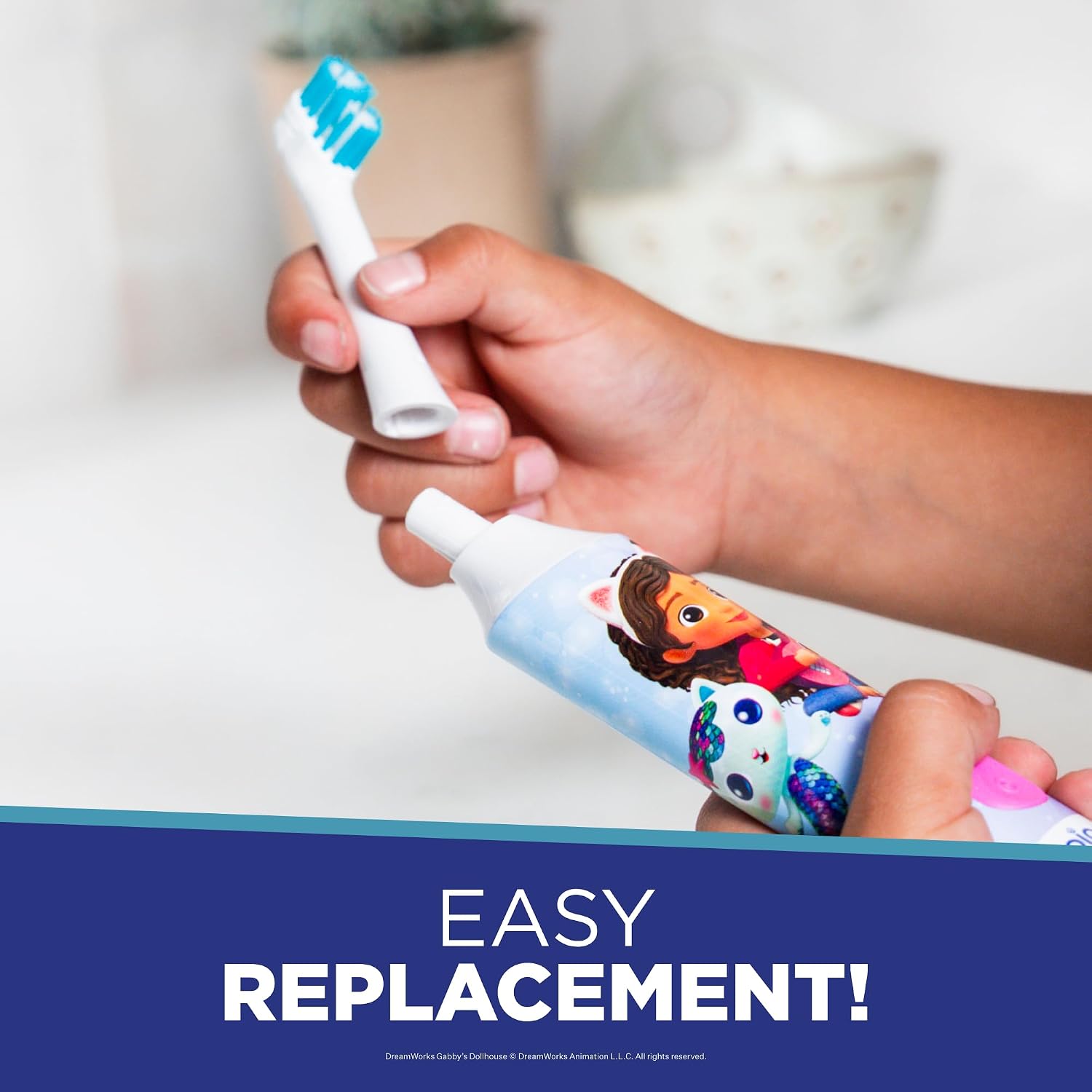 Replacement Brush Heads for Kids Electric Toothbrush, 2 Pack