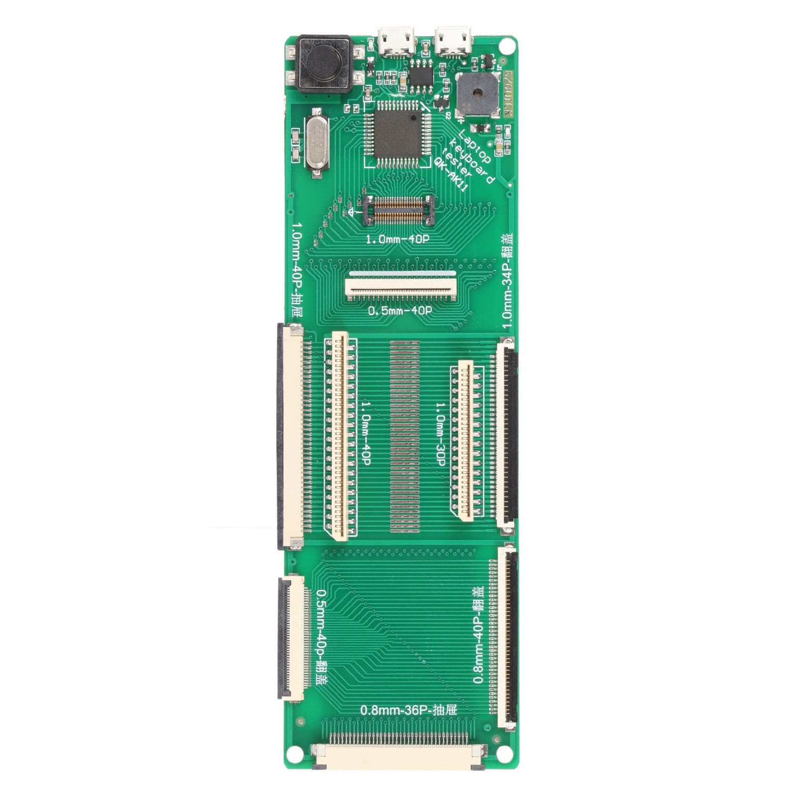 Testeur de clavier d'ordinateur portable avec interface USB, appareil de test universel pour ordinateur portable, support d'interface DIY, câble de données inclus, pour tous les claviers