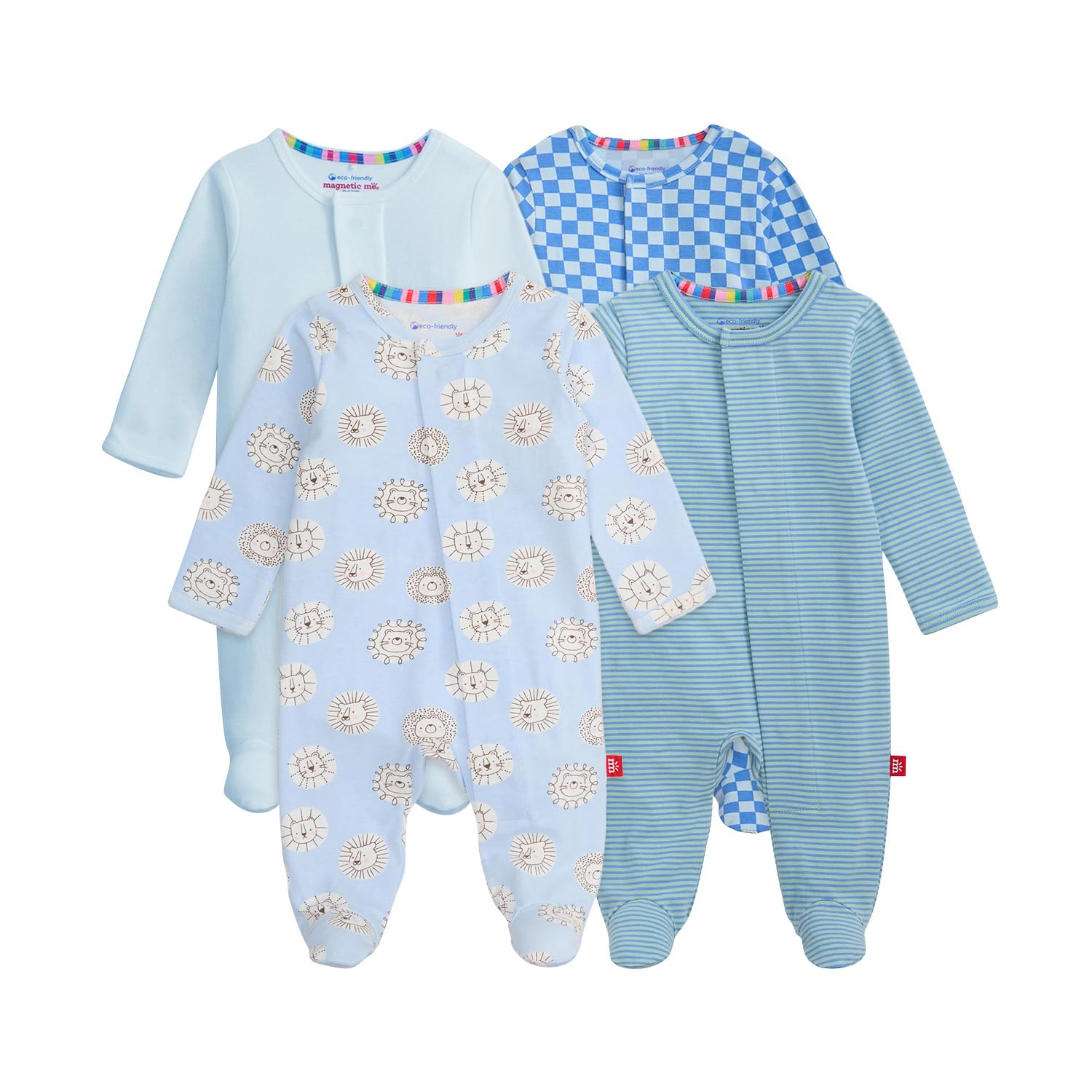 Magnetic Me Cloudstretch 4-Pack Bundle | Magnetic Baby Footie Pajamas