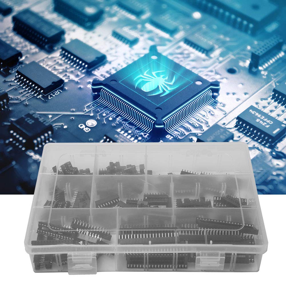 IC Adapter, IC Socket, Practical and Stable with 2.54mm Box Cable for DIP-8 Electronic Component Connector