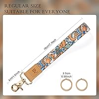 Vista 149 de Ecovision - Llavero con correa para llaves, llaveros de pulsera con 2 argollas para llaves para mujer