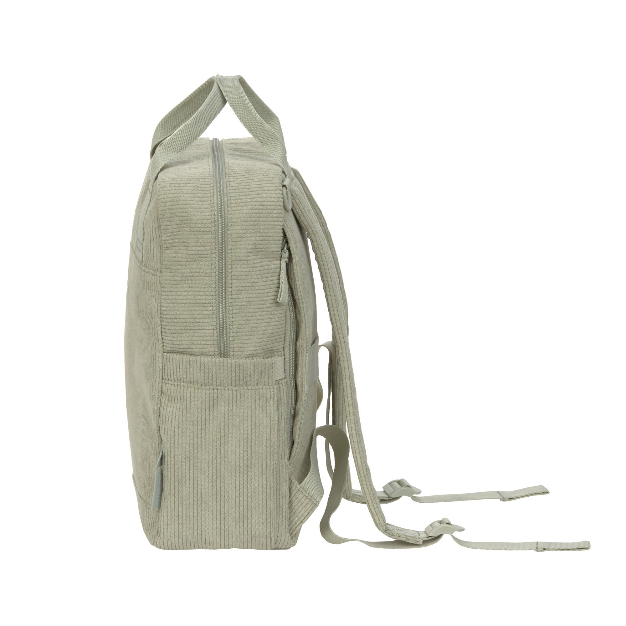 LÄSSIG Bolso cambiador Mochila con cambiador, enganche para cochecito, soporte para biberón Fabricado de forma sostenible/Vividal Backpack