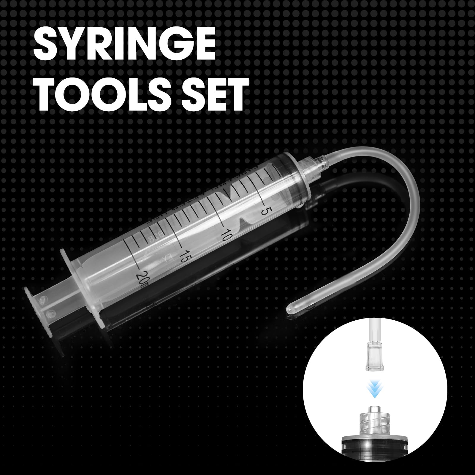20ml Luer Lock Syringe with Cap and Soft Plastic Tube, Pack of 30 — Amazon image 4