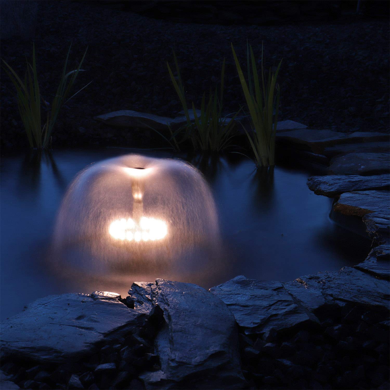 CLGarden Fontänenbeleuchtung LED Ring LEDR20 Beleuchtung für Fontäne Schaumsprudler Wasserspiel Springbrunnen Pumpe