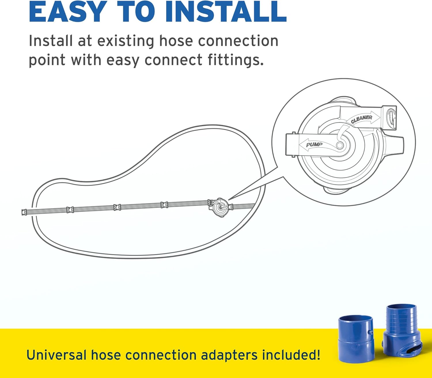 Zodiac Genuine Parts Cyclonic Leaf Catcher, Connects to Suction-Side Pool Cleaners to Capture Leaves & Other Debris, Universal Hose Connection Included