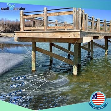 Scott Aerator Slinger De-Icer | 1 HP 230V Stainless 50ft Cord