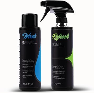 Molecule Athlete Kit | Performance Apparel Care | 16 Ounce Wash & Refresh | Cleans & Deodorizes Racing Suits & Technical Fabrics | 16 Ounces 1 Kit