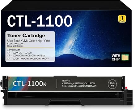 CTL 1100X Toner Cartridges High Yield with Chip Compatible Toner Cartridge for Pantum CTL-1100 CTL-1100X Compatible with CP1100DN CM1100ADN CP1100DW CM1100DN Print Black