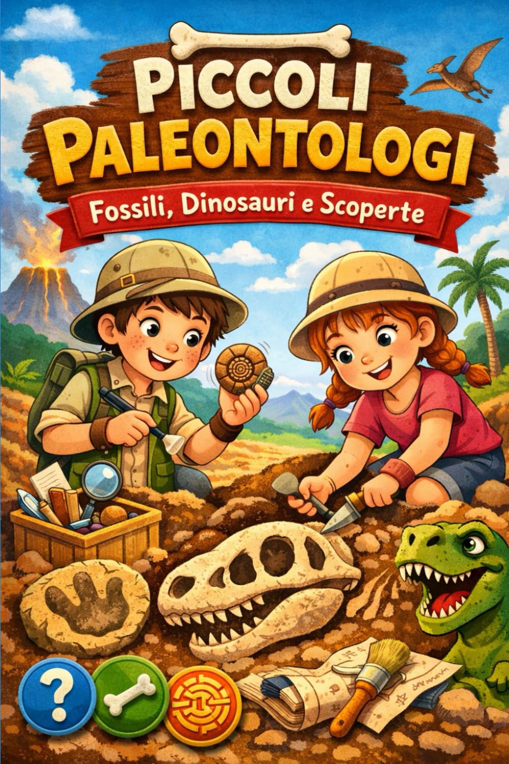 PICCOLI PALEONTOLOGI: Fossili, Dinosauri e Scoperte (Libri per bambini.)