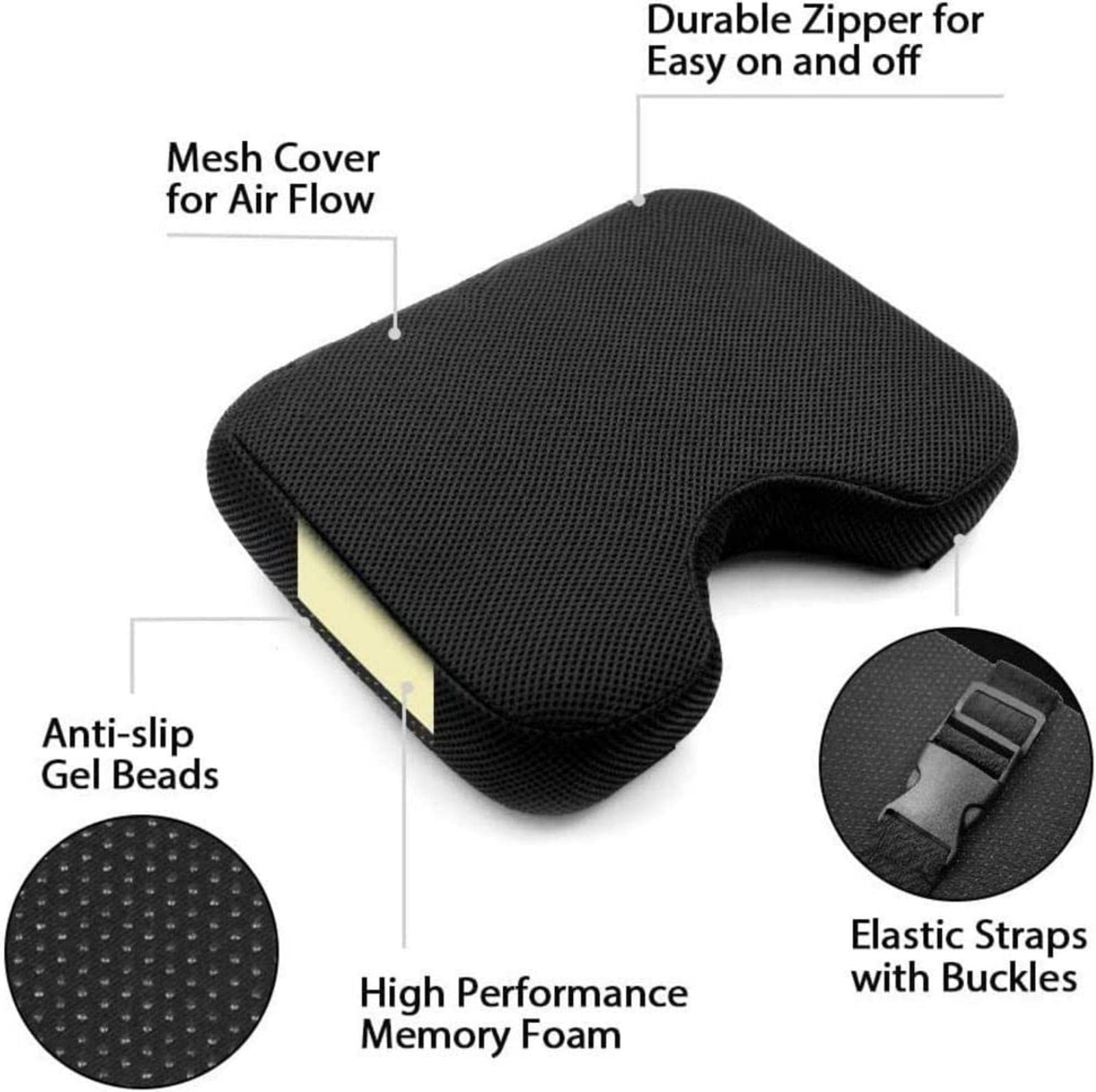 Dous roeitrainer zitting memory foam kussen, universeel comfortabel