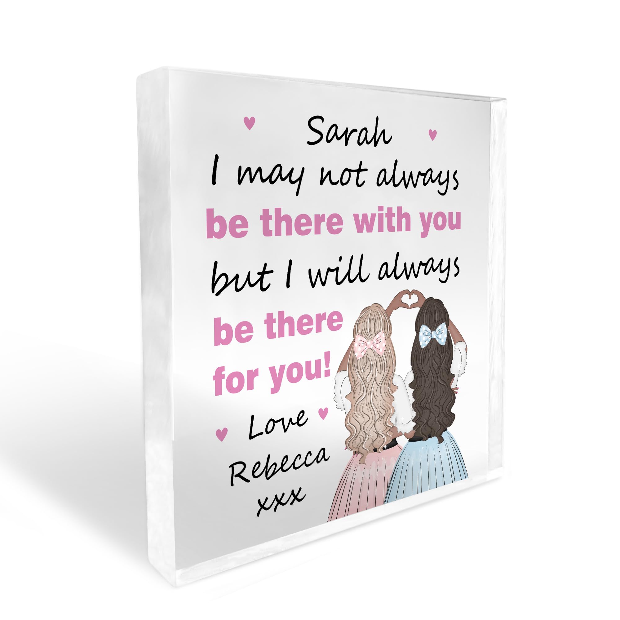 Red Ocean Sister Gifts Personalised Best Friend Friendship Gift Birthday Gift For Sister Gift For Her Keepsake