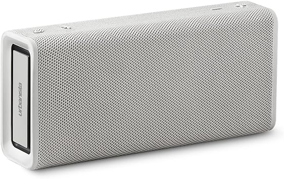 Urbanista Brisbane Plus Bluetooth 5.3 Speaker, Portable Wireless Speaker with Second System Pairing for Stereo Playback, 60H Playtime, IPX5 Water Resistant, USB C Charging, White Mist