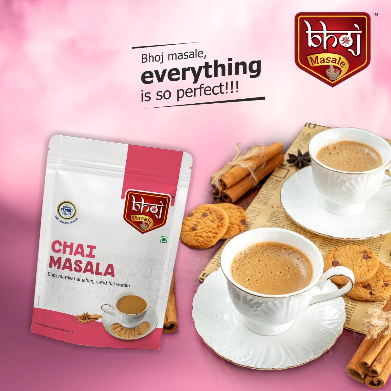Bhoj Masale Chai Masala 200GM | Aromatic Tea Masala Powder with 100% Natural Ingredients - Image 5 thumbnail