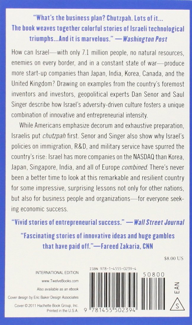 Start-up Nation: The Story of Israel's Economic Miracle
