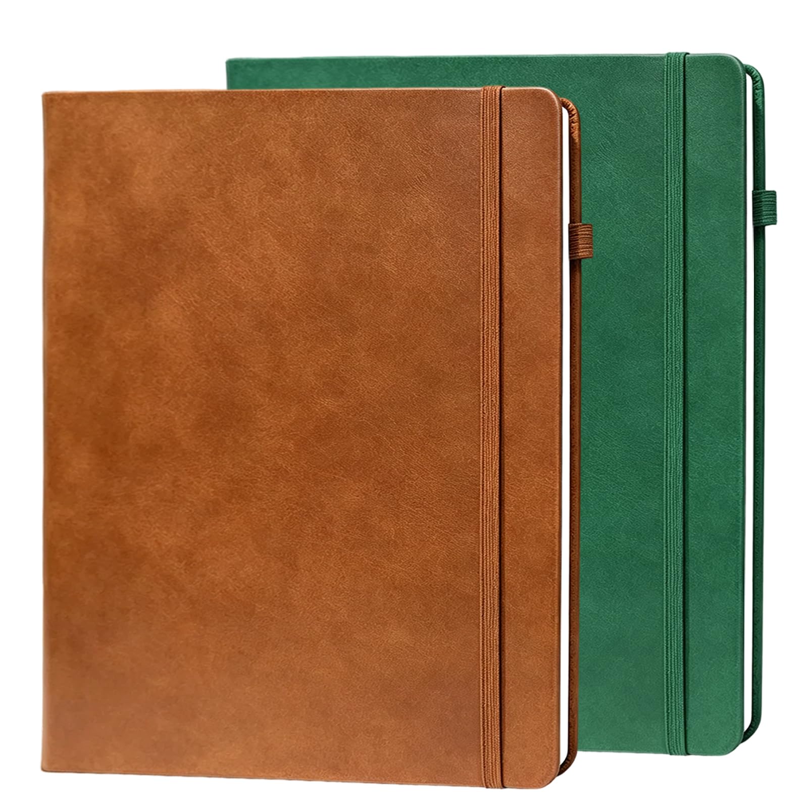 A4 Notebook, 2 Pack Lined Journal Notebook, 160 Pages Each for Men & Women