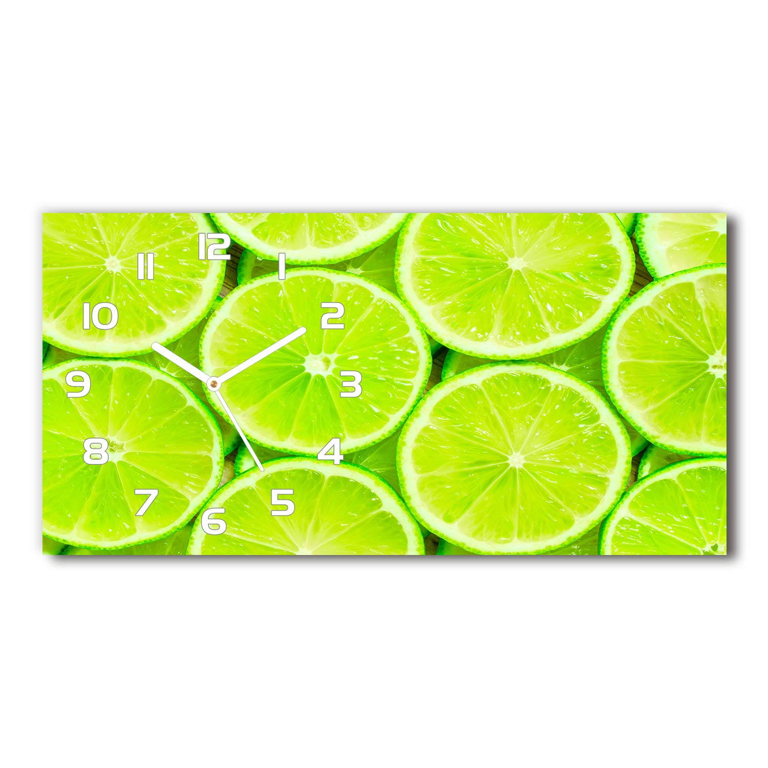 Horloge en verre 60x30cm Tulup impression design haute définition
