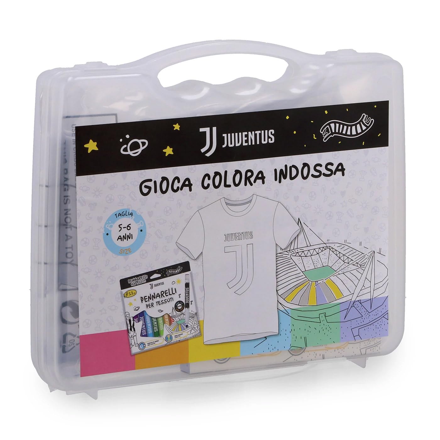 Juventus Kolor i Noszenie Walizka Kolorowanka Koszulka Oficjalna 3 lata