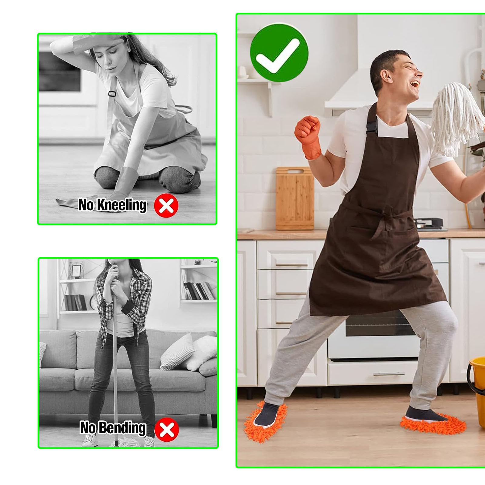 Tapis De Vadrouille En Microfibre Lavables Pour Recharges De Nettoyage