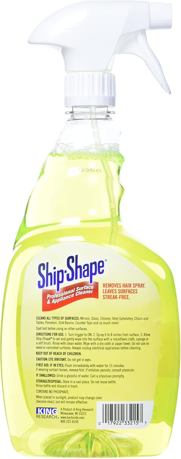 Barbicide Ship Shape Liquid Spray, 32.0 Fl Oz (BA-33214)
