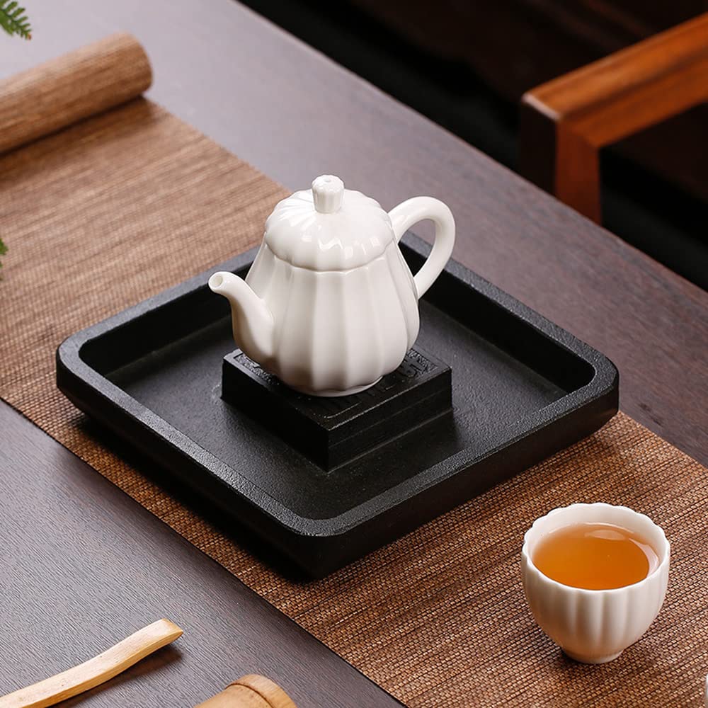 Bandeja de té Simple for el hogar, Bandeja for Servir té, Juego de té casero de Piedra de 18cm, Soporte for Mesa de té, Bandeja de té for Ceremonia de té, Juego de té Kung Fu